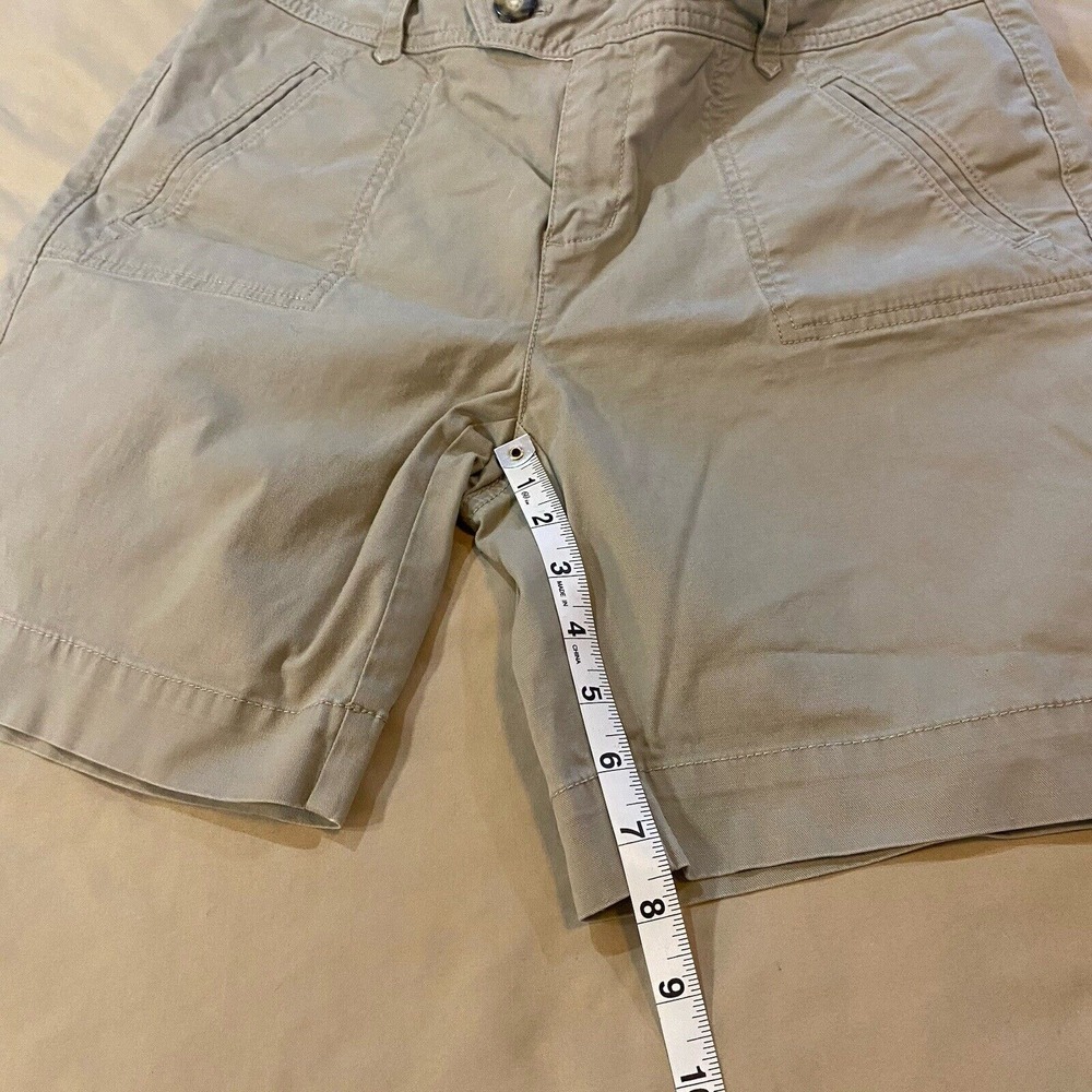 Eddie Bauer Mercer Fit Chino Shorts Women's Size 10 Tan/Khaki - Picture 3 of 7